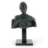 Francesco Messina, patinated bronze bust titled 'Laura', limited edition 38/149 with certificate