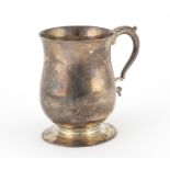 Heavy silver Christening tankard by Elkington & Co, Birmingham 1921, 168.8g :For Further Condition