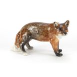 Winstanley pottery fox, inscribed to the base, 32cm in length :For Further Condition Reports