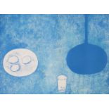 William Scott - Blue still life, pencil signed lithograph in colour, published for PSA Supplies