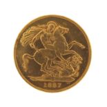 Queen Victoria 1887 double sovereign :For Further Condition Reports Please Visit Our Website.