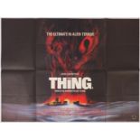 Vintage The Thing UK quad film poster, printed by W E Berry :For Further Condition Reports Please