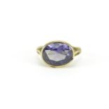 Unmarked gold Alexandrite ring, size M, 3.6g :For Further Condition Reports Please Visit Our