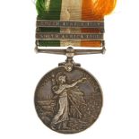 British Military Edward VII South Africa medal with 1901 and 1902 bars, awarded to 2378PTEJ.