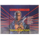 Vintage The Terminator UK quad film poster, printed by W E Berry 1984 :For Further Condition Reports