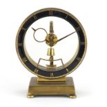 Kundo electric Skelton mantel clock, 26cm high :For Further Condition Reports Please Visit Our