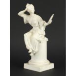 Royal Worcester figurine Le Miroir 3588 modelled by A Azori, 30cm high :For Further Condition