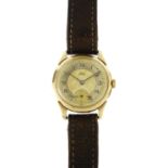 Gentleman's 9ct gold Ertus wristwatch, the case numbered 5160, :For Further Condition Reports Please