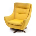 Vintage egg type chair with UMIST label, numbered 770959, 90cm high :For Further Condition Reports