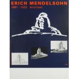 Erich Mendelsohn 1887-1953 Architekt poster, framed, 79cm x 59cm :For Further Condition Reports