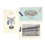 Three 1960's Tottenham Hotspur Football Club greeting cards including two signed by Bill