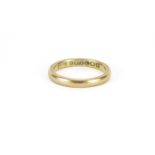 9ct gold wedding band, size K, 2.7g :For Further Condition Reports Please Visit Our Website. Updated