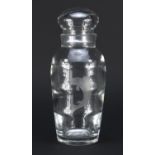 Kosta clear glass decanter etched with a fish, numbered KK391 to base, 23cm high :For Further