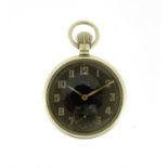 Military interest Rolex pocket watch, numbered A4186 to the dial, 5cm in diameter :For Further