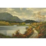 George Melvin Rennie - Loch Affric, At Head of Glen, early 20th century oil on canvas, inscribed