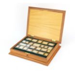 Stamps of Royalty, twenty five solid silver stamp replicas, housed in a fitted display case :For