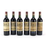 Six bottles of 1990 Domaine Prats Château de Marbuzet St Estephe red wine :For Further Condition