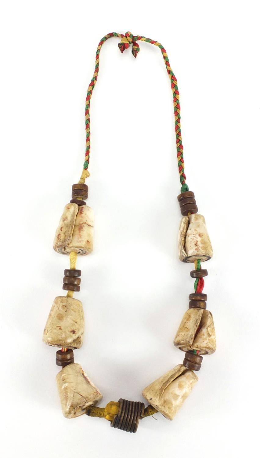 Tribal interest shell necklace : For Further Condition Reports Please visit our website - We - Image 2 of 6