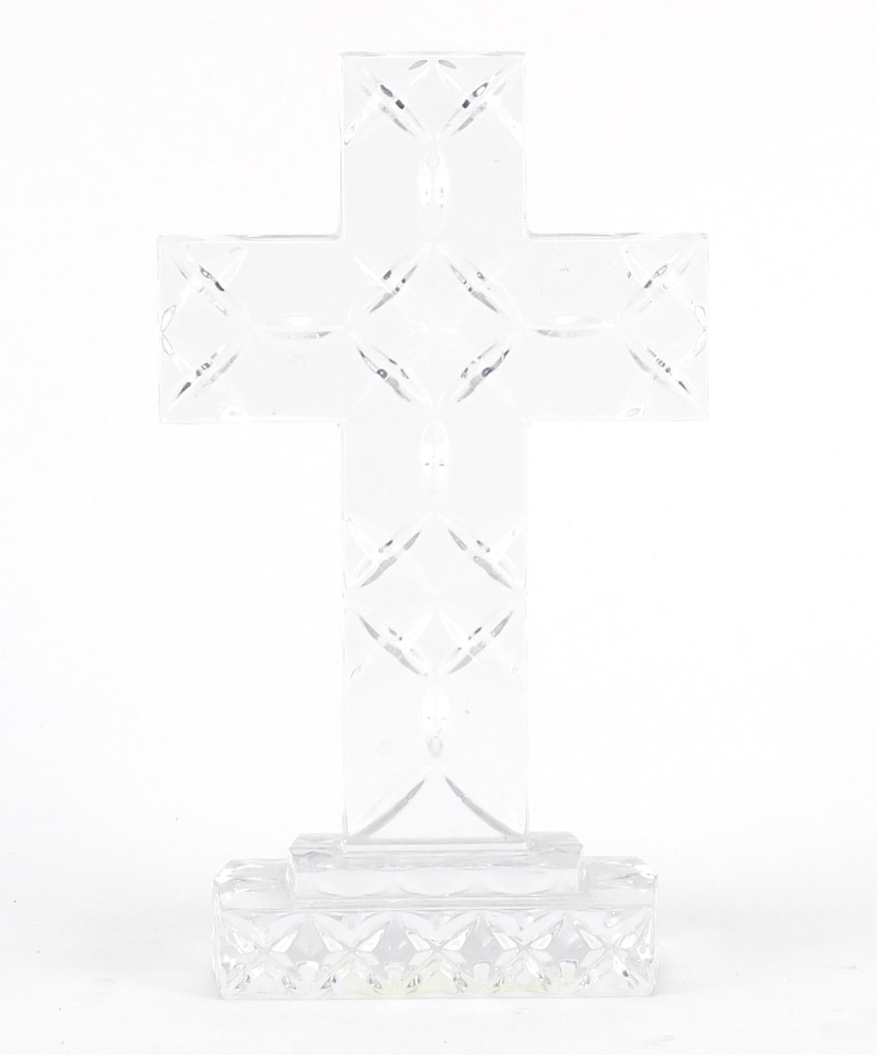 Ragaika crystal crucifix paperweight, 26cm high : For Further Condition Reports Please visit our