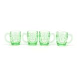 Set of four 1951 Festival of Britain glasses, 10cm high : For Further Condition Reports Please visit