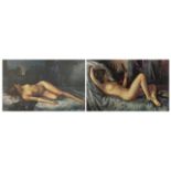 Romano Stefanelli - Nude females, two prints in colour, each with certificate of authentication,