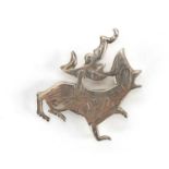Silver Maeshawe dragon brooch by Olam Goré, 1971, 3.5cm in length : For Further Condition Reports