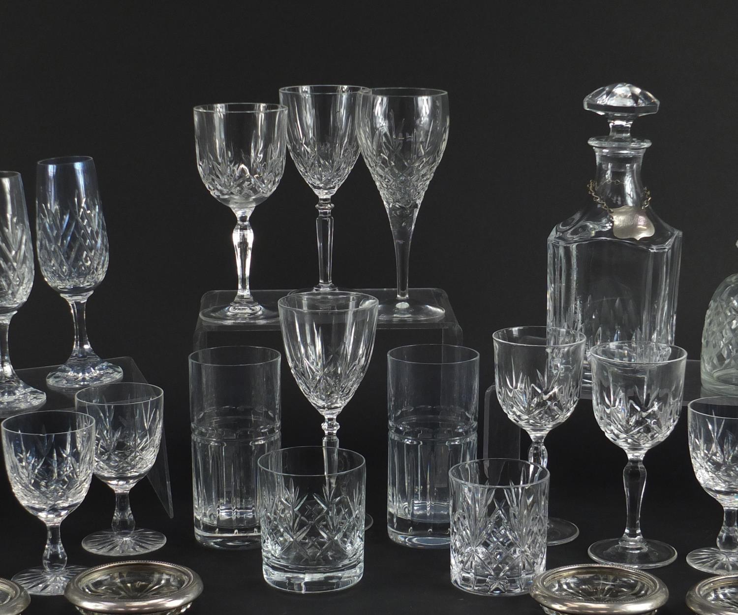 Cut crystal and glassware including a set of four Edinburgh glasses : For Further Condition - Image 3 of 4