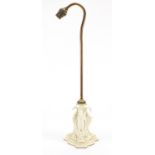 Worcester blanc de shine bird table lamp, 53cm high : For Further Condition Reports Please visit our