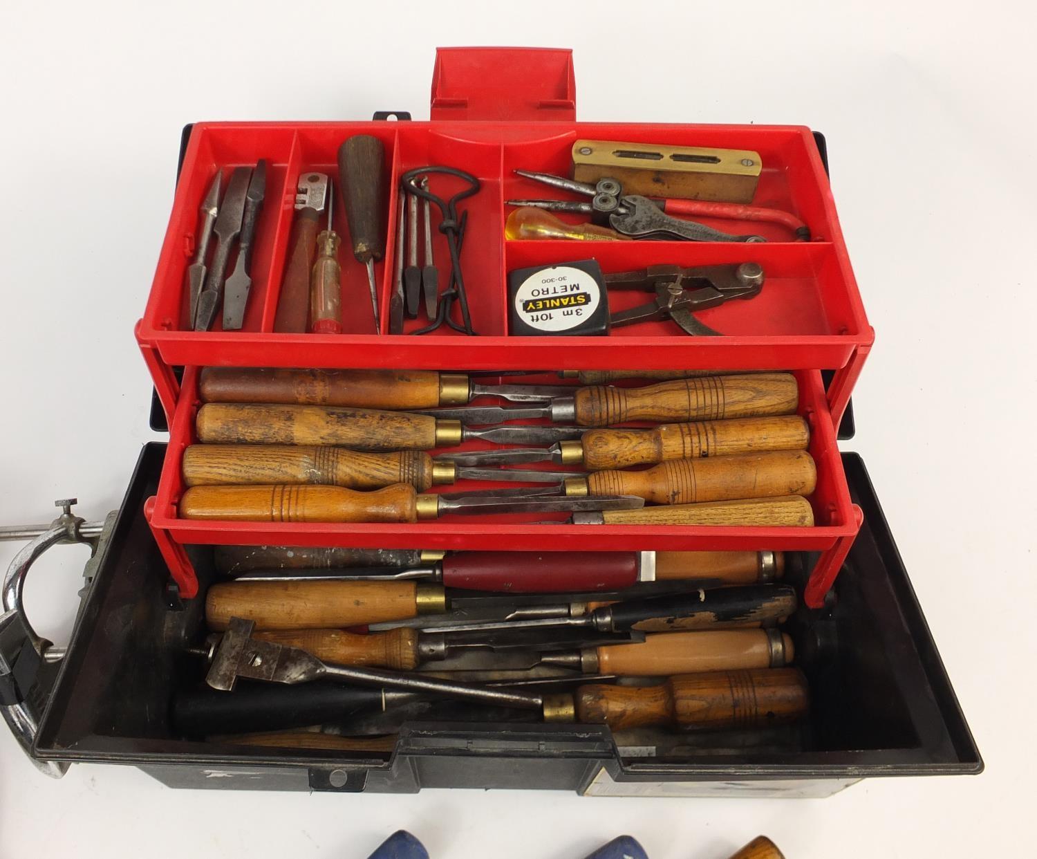 Vintage tools including woodworking planes and chisels : For Further Condition Reports Please - Image 4 of 6