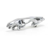 Chrome Jaguar car mascot, 18cm in length : For Further Condition Reports Please visit our