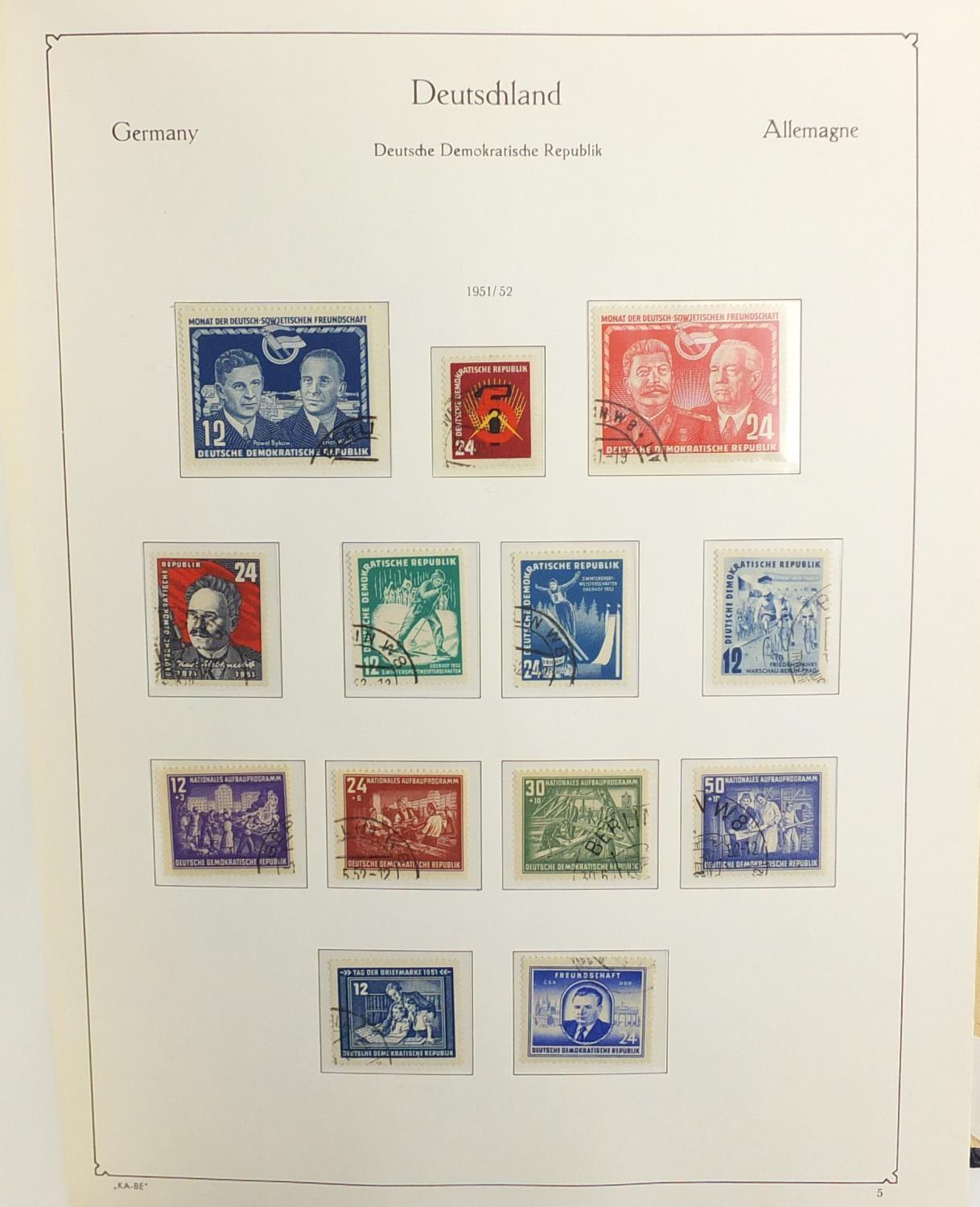 Mid 20th century German stamps arranged in an album : For Further Condition Reports Please visit our - Image 2 of 5