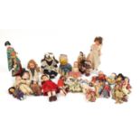 Collection of vintage costume dolls : For Further Condition Reports Please visit our website - We
