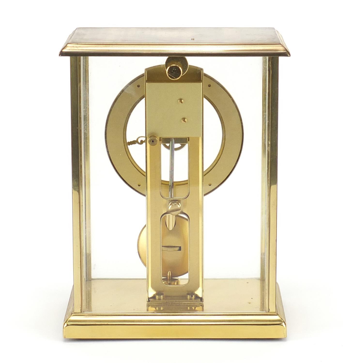 German brass cased mantel clock by S Haller, 20cm high : For Further Condition Reports Please - Image 2 of 2