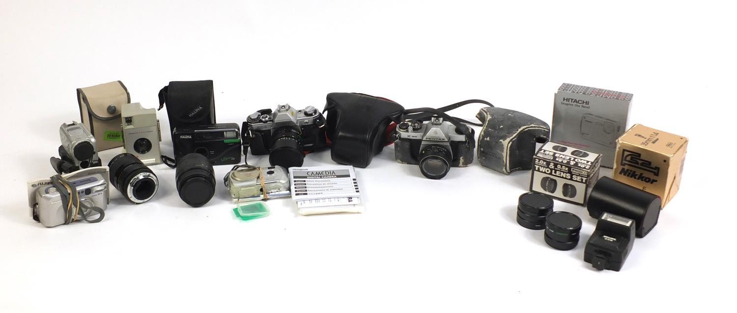 Cameras, lenses and accessories including Pentax, Asahi, Nikkor, Olympus and Hitachi : For Further