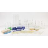Large selection of chemist measures and syringes, test tubes and beakers : For Further Condition