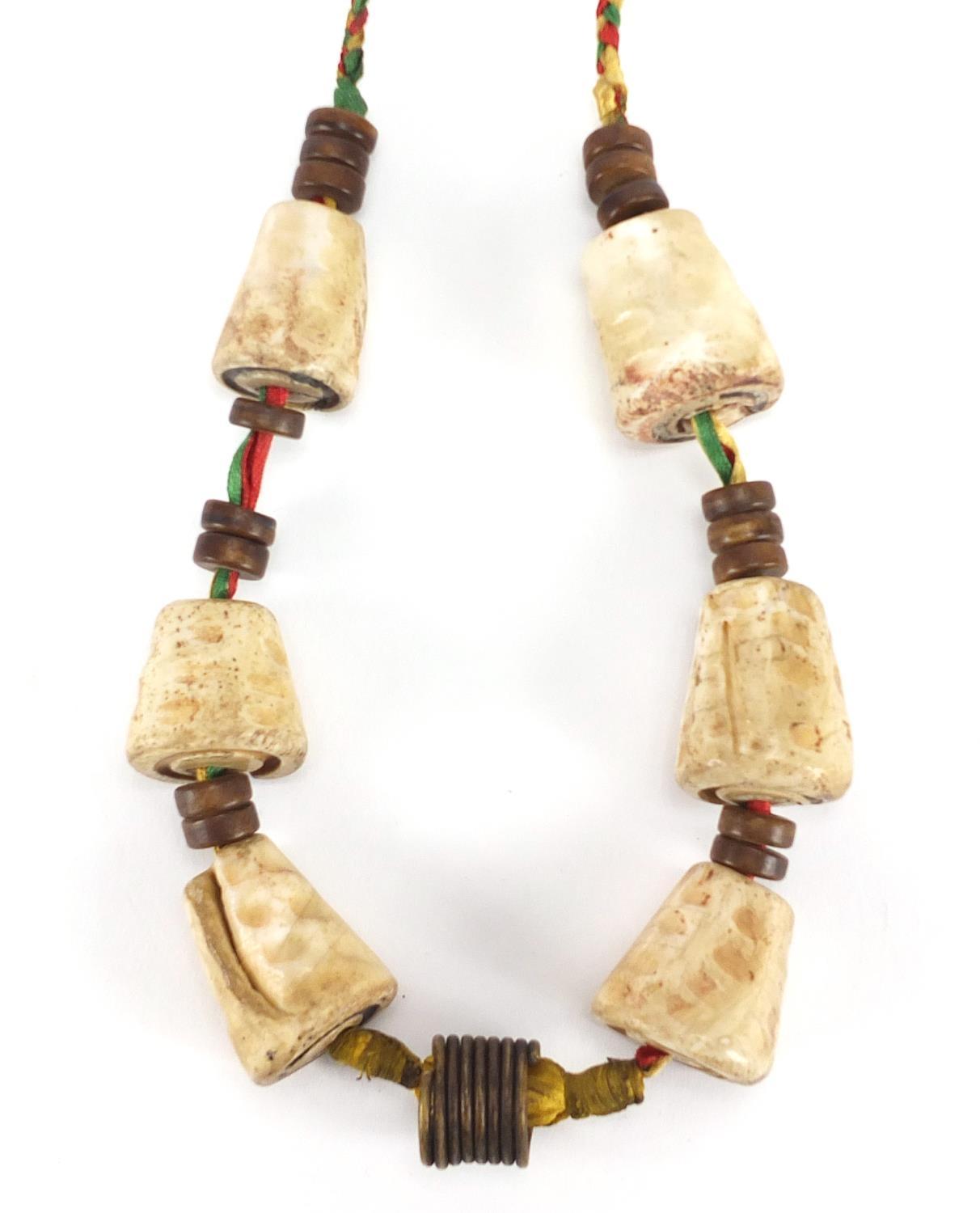 Tribal interest shell necklace : For Further Condition Reports Please visit our website - We - Image 5 of 6