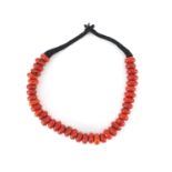 Islamic coral bead necklace, 55cm in length : For Further Condition Reports Please visit our website