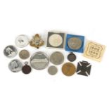 Coins and medallions including a 1911 Sandgate Coronation Celebration silver medallion : For Further