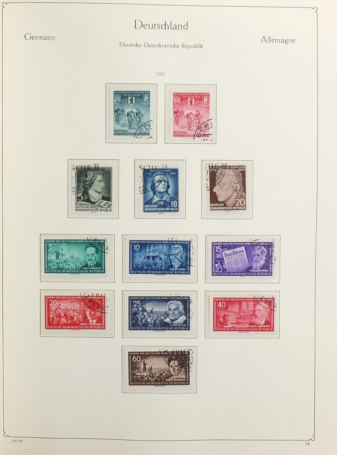 Mid 20th century German stamps arranged in an album : For Further Condition Reports Please visit our - Image 3 of 5