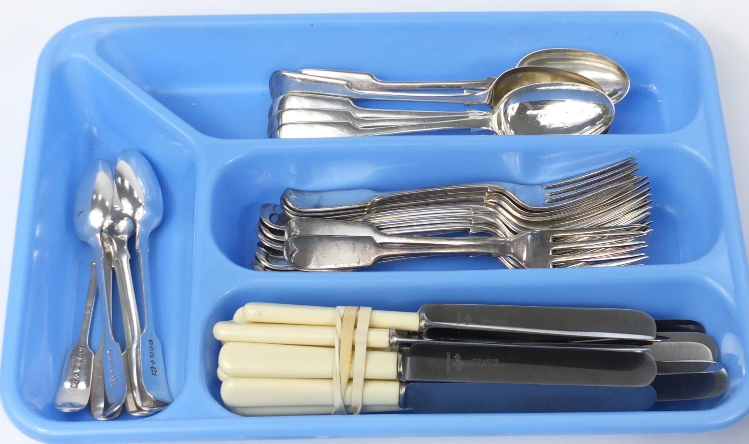 Silver plated and stainless steel cutlery : For Further Condition Reports Please visit our website - - Image 3 of 6