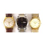 Three vintage gentleman's wristwatches comprising Oris, Citizen and Accurist : For Further Condition