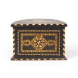 Vizagapatam style playing card box, 12cm H x 18cm W x 10cm D : For Further Condition Reports