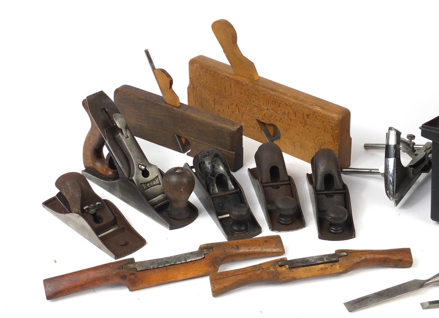 Vintage tools including woodworking planes and chisels : For Further Condition Reports Please - Image 2 of 6
