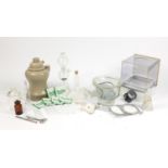 Selection of glass chemistry apparatus and a stoneware Microid gas generator : For Further Condition