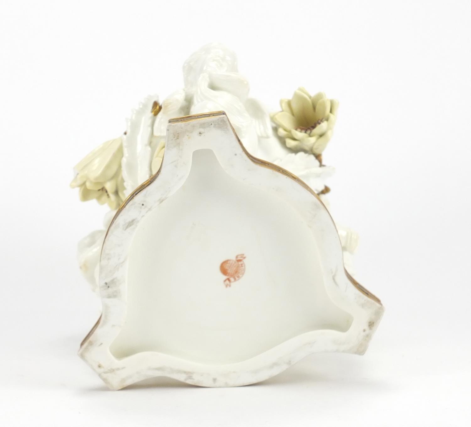 Moore porcelain cherub cache pot, 20cm high : For Further Condition Reports Please visit our website - Image 5 of 6