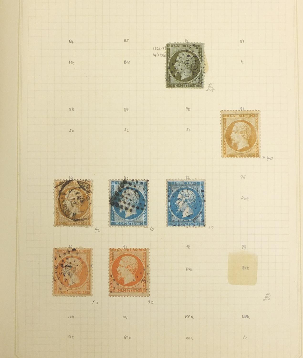 19th century and later French stamps arranged in an album : For Further Condition Reports Please - Image 2 of 4