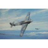 Anthony C Harold - Hurricane MKI 17 Squadron, pencil signed print, limited edition 418/1000, mounted