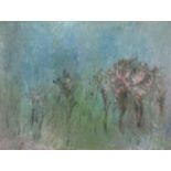 Abstract impressionist oil on canvas, framed, 39cm x 29cm : For Further Condition Reports Please