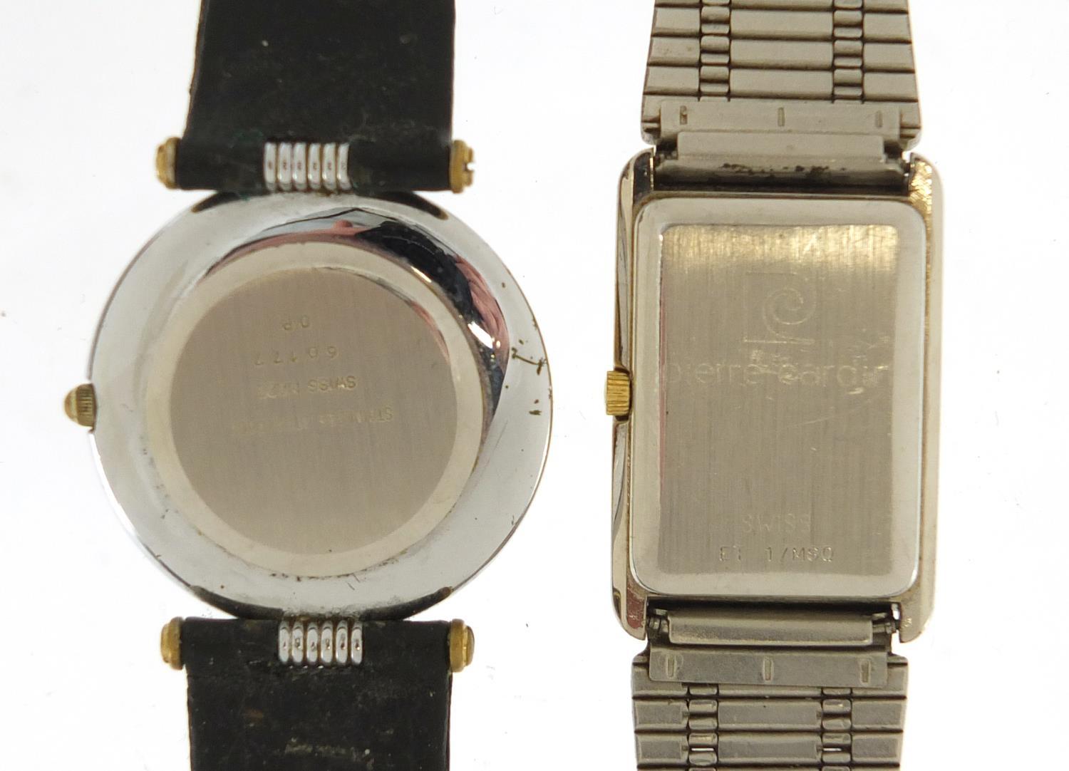 Two vintage wristwatches comprising Courreges and Pierre Cardin : For Further Condition Reports - Image 5 of 7