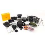 Vintage cameras, lenses and accessories including Kodak Brownie Instax and Minolta : For Further